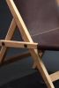 Classic Spanish Leather Chair | Folding Chair in Chairs by Manuel Barrera Habitables. Item made of oak wood with leather