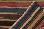 Vintage Turkish Kilim Runner rug in Polychromatic Stripes | Area Rug in Rugs by Rug and Kilim
