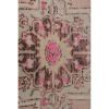 Handmade Square Pink Distressed Oushak Rugs - a Pair | Small Rug in Rugs by Vintage Pillows Store. Item composed of cotton & fiber