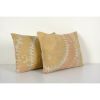 Turkish Suzani Cushion Cover, Set Suzani Pillow Case Made | Sham in Linens & Bedding by Vintage Pillows Store. Item composed of cotton