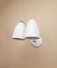 Kitchen Adjustable Wall Industrial Dimmable Sconce White Art | Sconces by Retro Steam Works. Item composed of brass in mid century modern or industrial style