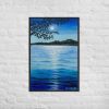Framed Print - Nocturned - Moonlit Sea by Night | Work by EMAN K