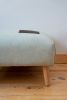 Professor 30 x 30 Square Ottoman | Benches & Ottomans by OTTOMN. Item made of linen & leather