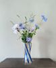 Blue Stripe Twist Vase | Vases & Vessels by Rosie Gore. Item made of ceramic