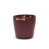 Resin Bucket with Leather Handles | Ice Bucket in Drinkware by Tina Frey. Item composed of synthetic