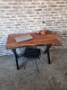 Custom Walnut Office Wooden Desk | Tables by Brave Wood. Item made of walnut with metal