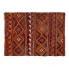 Checkered Midcentury Tulu Rug in Soft Colors 3'10" X 5'4" | Area Rug in Rugs by Vintage Pillows Store. Item composed of cotton & fiber
