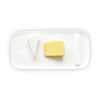 Sculpt Small Serving Board With Cheese Spreader | Serveware by Tina Frey. Item composed of synthetic