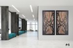 Mirrored Tree Branch: Metal Tree sculpture | Wall Sculpture in Wall Hangings by Craig Forget. Item composed of wood and steel in mid century modern or contemporary style