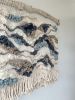 Textile Wall Art Tapestry in Wool, Cotton, and Linen "Balm" | Macrame Wall Hanging in Wall Hangings by Rebecca Whitaker Art. Item made of cotton with fiber works with boho & contemporary style
