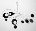 Hanging Mobile in Black For Low Ceiling Made in the USA | Wall Sculpture in Wall Hangings by Skysetter Designs. Item made of metal works with modern style