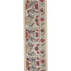 Silk Suzani Table Runner With Animal Design, Suzani Textile, | Tablecloth in Linens & Bedding by Vintage Pillows Store