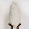 Cream Linen with Woven Boucle Diamonds Pillow 22x22 | Pillows by Vantage Design