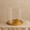 Cove Cloche Candle Holder — Antique Brass Finish | Decorative Objects by Raíz Studio