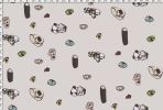 Gemstones, Talc | Fabric in Linens & Bedding by Philomela Textiles & Wallpaper. Item composed of cotton