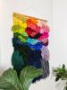 BIG BRIGHT RAINBOW woven wall hanging | Macrame Wall Hanging in Wall Hangings by Nova Mercury Design. Item composed of fiber
