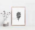 Floral Line Drawing Art Print, Bunch of Flowers Wall Art | Prints by Carissa Tanton. Item composed of paper