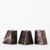 Pyramid Candle Holders Grey | Work by District Loom