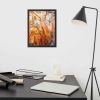 Framed Print - Canyon - Fluid Abstract Earth Tone Geo Art | Work by Eman's Gallery
