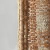 Handwoven Ivory Wool and Brown Cotton Mirror – Textured Geometric Boho Wall Decor | Decorative Objects by Swiflo