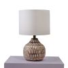 Naybu Round Table Lamp | Lamps by Home Blitz. Item composed of wood and cotton in boho style