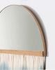 Circular Fringe Mirror | Decorative Objects by Rianne Aarts. Item made of glass with fiber