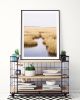 New England coastal photography, 'Salt Marsh' (Vertical) | Photography by PappasBland. Item made of paper works with contemporary & coastal style