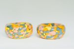 Glass Blown 90's Neon Anorak Bubble Bowl | Decorative Bowl in Decorative Objects by Maria Ida Designs. Item made of ceramic