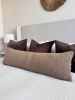 Burlington Oversized Lumbar Pillow Cover — Sherpa in Warm Ta | Pillows by Busa Designs