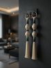 30” Modern Macrame Wall Hanging, Boho Minimalist Fiber Art, Handcrafted Tassel Wall Decor, Contemporary Neutral Home Accent | Wall Hangings by İnanç Yılmaz