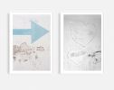 Set of two neutral abstract art prints, "Minimalist Pair" | Photography by PappasBland. Item made of paper works with minimalism & contemporary style