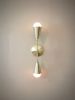 Contemporary Gold Light - Modern Linear Sconce - Brushed | Sconces by Retro Steam Works. Item composed of brass in industrial style