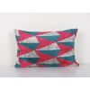 Silk Ikat Velvet Lumbar Pillow Cover - Ethnic Decorative Pin | Cushion in Pillows by Vintage Pillows Store