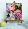 Peony Hydrangea oil painting canvas original art, Pink | Oil And Acrylic Painting in Paintings by Natart. Item made of canvas with synthetic works with contemporary style