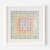 Three Hundred and Twenty Four Map Dots Rainbow Concentric Squares Collage | Paintings by Amelia Coward