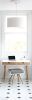 Desk Lacquered in White and Oak Drawers | Tables by Manuel Barrera Habitables. Item made of oak wood