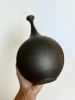 Black clay bottleneck No. 15 | Vase in Vases & Vessels by Dana Chieco