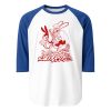 "Simkins Wizard" 3/4 Sleeve Raglan Shirt | Work by Greg "CRAOLA" Simkins