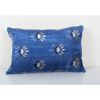 Christmas Gift Pillow, Blue Design Silk Ikat Velvet Pillowca | Cushion in Pillows by Vintage Pillows Store
