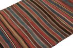 Vintage Turkish Kilim Runner rug in Polychromatic Stripes | Area Rug in Rugs by Rug and Kilim