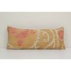 Faded Yellow Suzani Embroidery Throw Pillow Cover, Suzani | Sham in Linens & Bedding by Vintage Pillows Store. Item composed of cotton and fiber