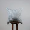 Abstract Cloudy Grey and Silver Pillow 22x22 | Pillows by Vantage Design
