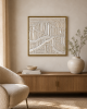 Framed Fiber Artwork - LUNA | Wall Hangings by Rianne Aarts / Teddy and Wool Studio