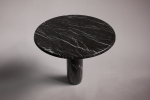 Marylou Alexander Black Marble Round Table | Dining Table in Tables by HamamDecor LLC