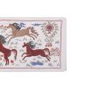 Suzani Tapestry With Horse Design, Animal Pictorial Silk on | Tablecloth in Linens & Bedding by Vintage Pillows Store