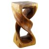 Haussmann® Wood Double Twist Stool Table 14 in SQ x 30 in | Chairs by Haussmann®