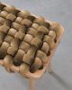 Truffle Velvet Woven Stool | Chairs by Knots Studio