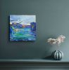 Abstract sea painting, ocean painting, art aqua decor | Oil And Acrylic Painting in Paintings by Art By Natasha Kanevski. Item composed of canvas in minimalism or contemporary style