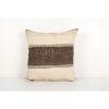 Vintage Hemp Turkish Kilim Pillow, Vintage Natural Turkish H | Cushion in Pillows by Vintage Pillows Store