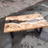 Clear Epoxy Coffee Table | Tables by Ironscustomwood. Item composed of wood
